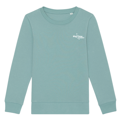 Kids mini Changer iconic crew neck sweatshirt - Teal Monstera