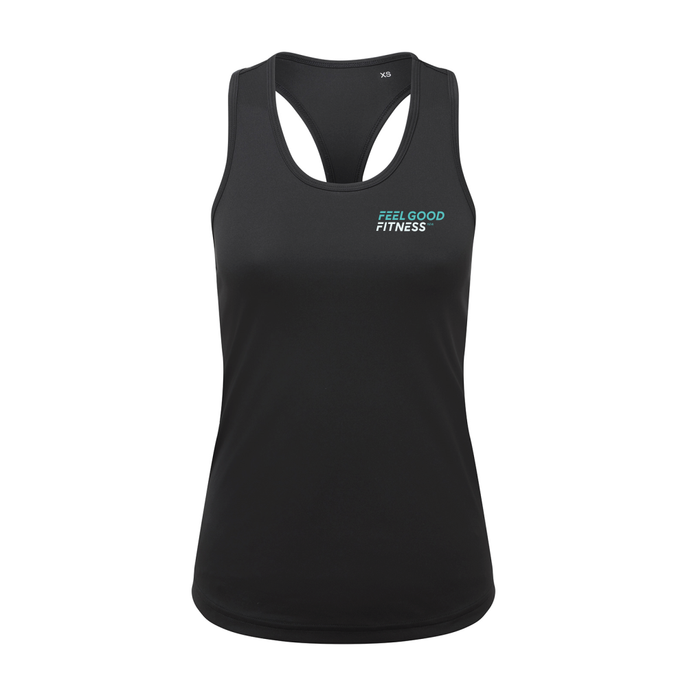 Feel Good Fitness Women’s recycled performance slim racerback vest