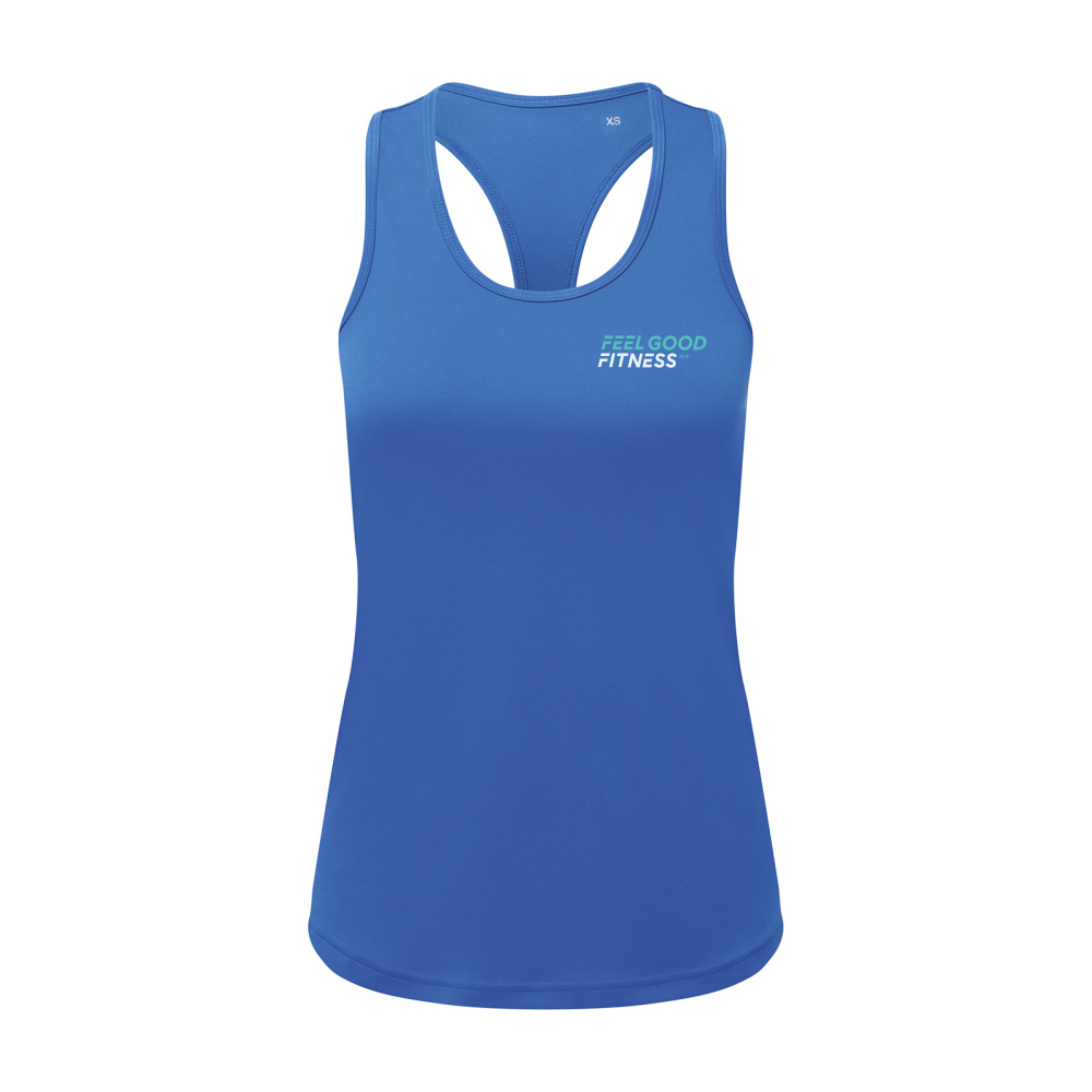 Feel Good Fitness Women’s recycled performance slim racerback vest