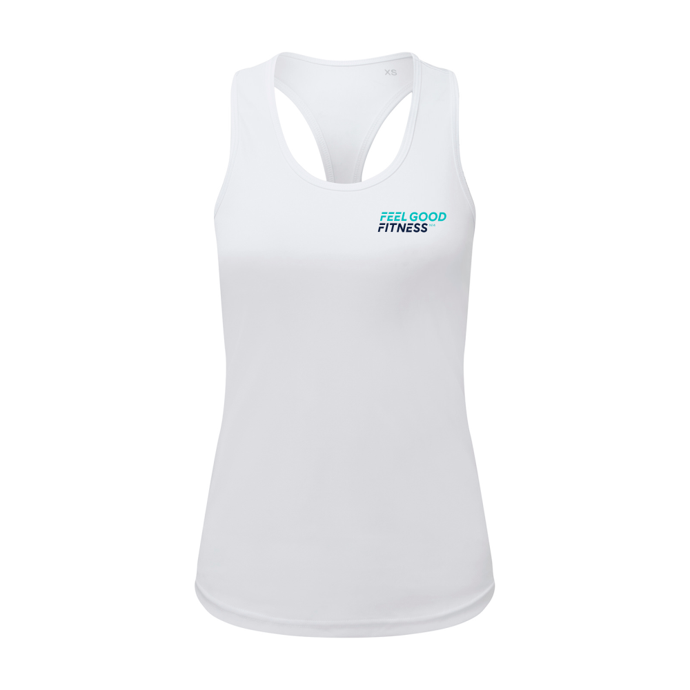 Feel Good Fitness Women’s recycled performance slim racerback vest