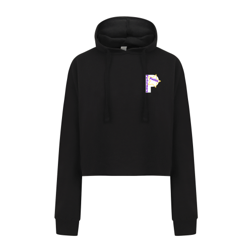 The Petite Performers - Women's cropped slounge hoodie - Black