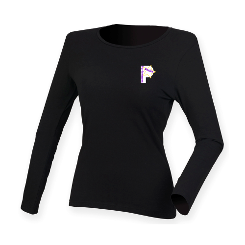 The Petite Performers - Women's feel good long sleeved stretch t-shirt - Black