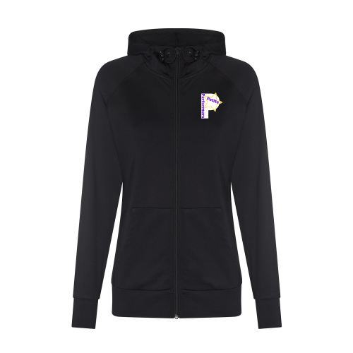 The Petite Performers - Women's cool contrast zoodie - Black