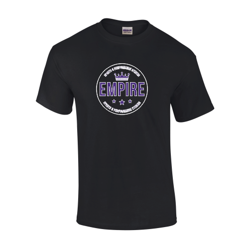 Empire - Adults T-shirt Black Purple/White Large Logo