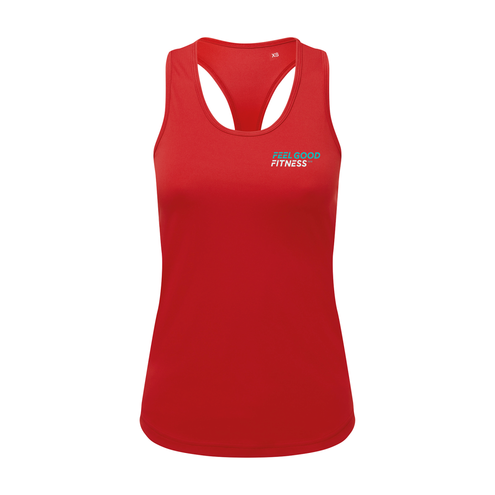 Feel Good Fitness Women’s recycled performance slim racerback vest
