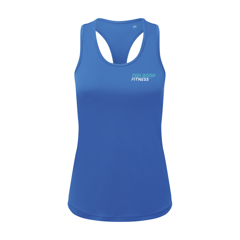 Feel Good Fitness Women’s recycled performance slim racerback vest - Information
