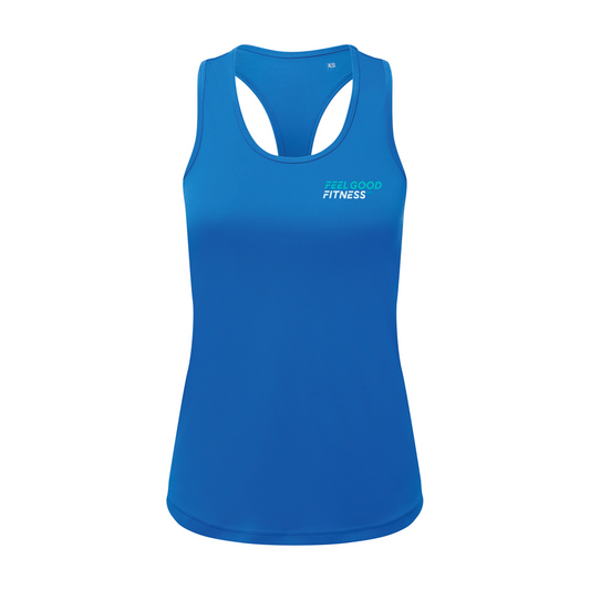 Feel Good Fitness Women’s recycled performance slim racerback vest - Information