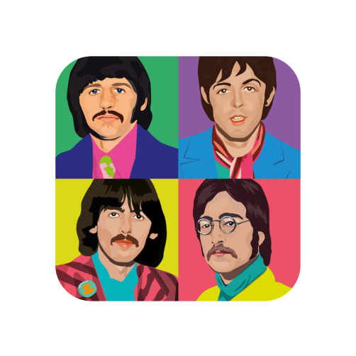 Beatle - 4 Colour Coaster