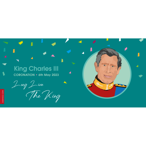 King Charles Confetti - Blue Mug